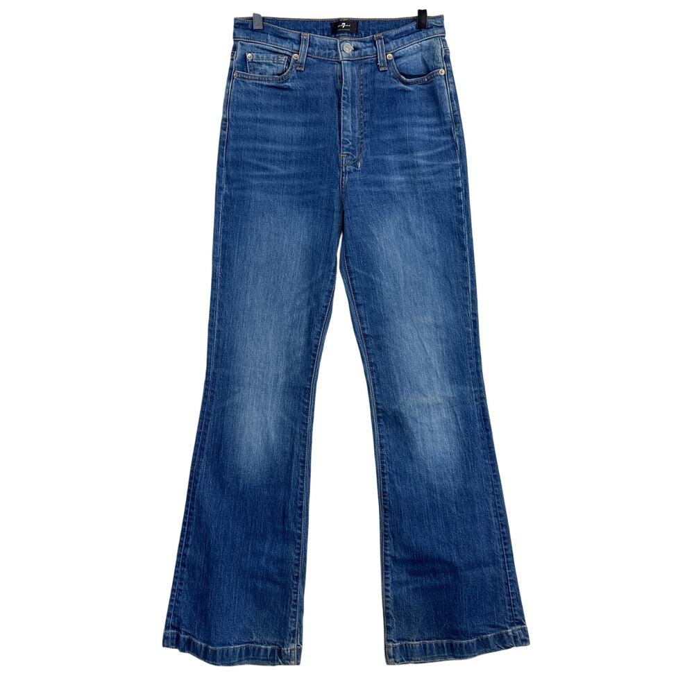 7 For All Mankind The Ultra High Rise Dojo Wide Leg Jeans 34" - 28